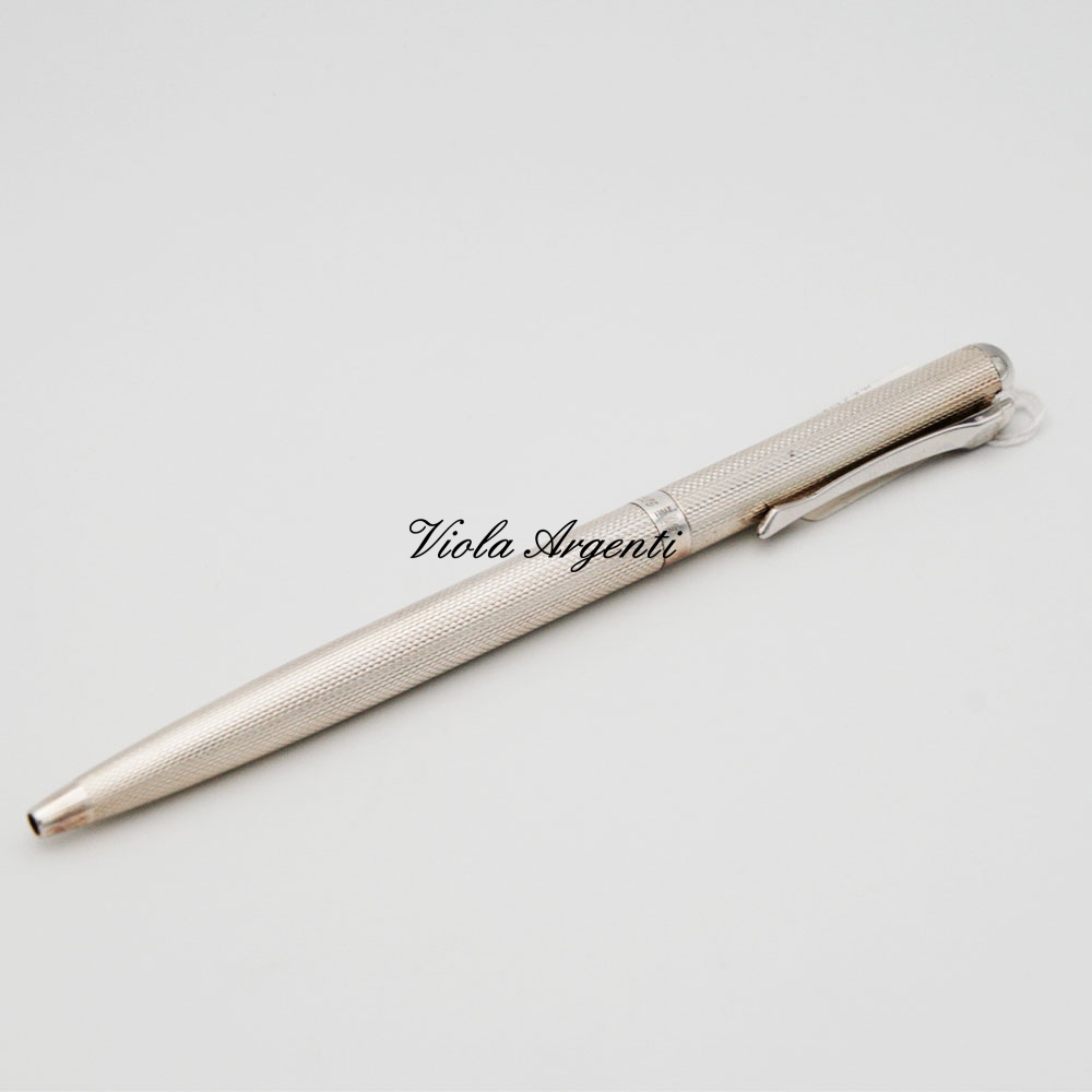 925 silver ballpoint pen with garnet design