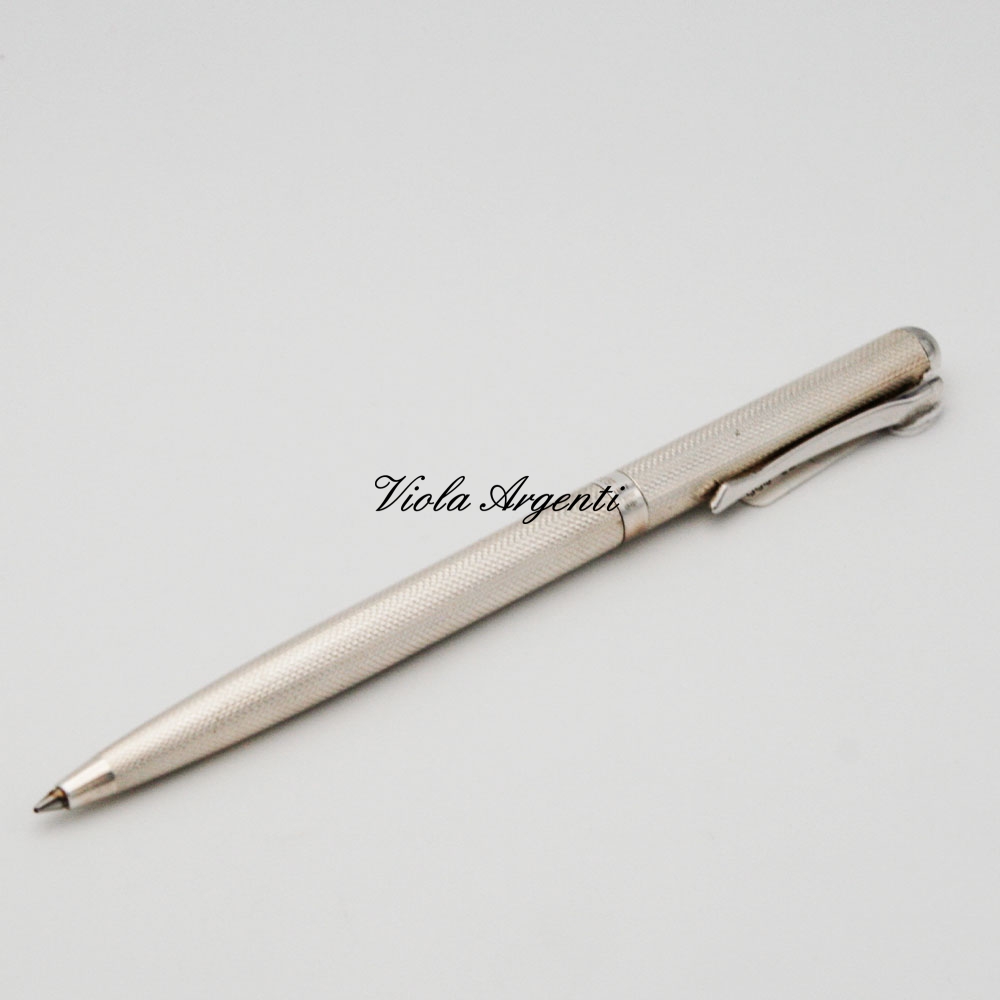 925 silver ballpoint pen with garnet design - 3