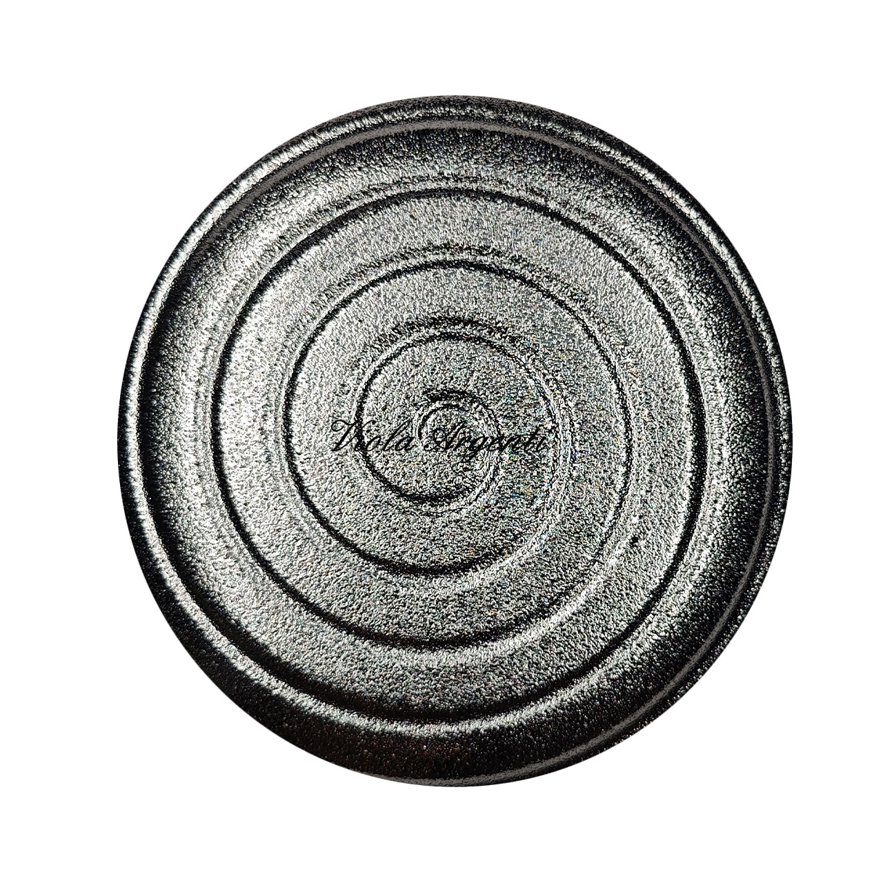 Silver circle plate