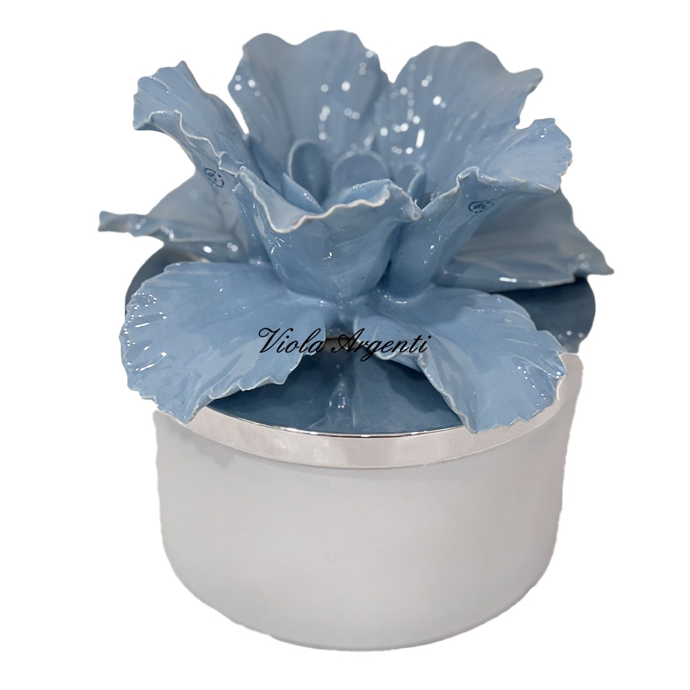 Candela anemone azzurro polvere - 3