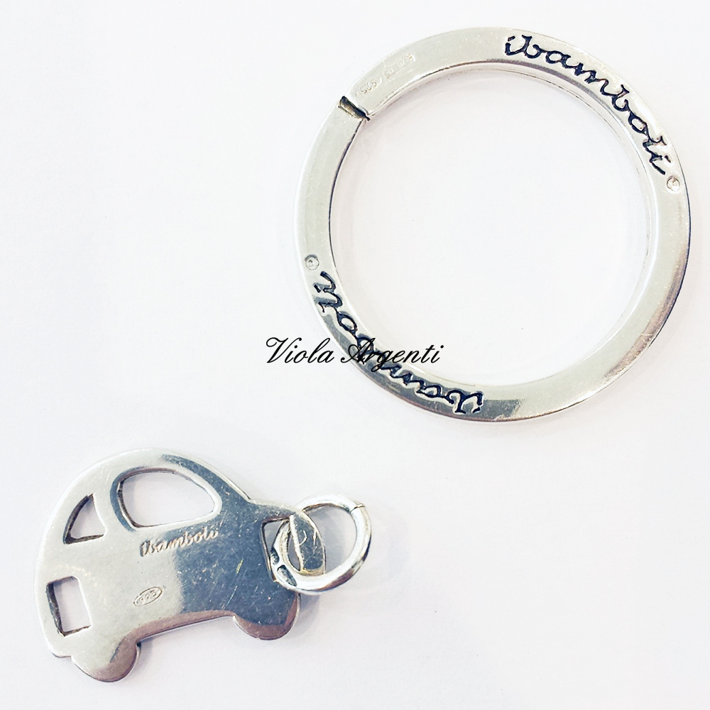 Key ring in silver 925 di ibamboli. Argento online