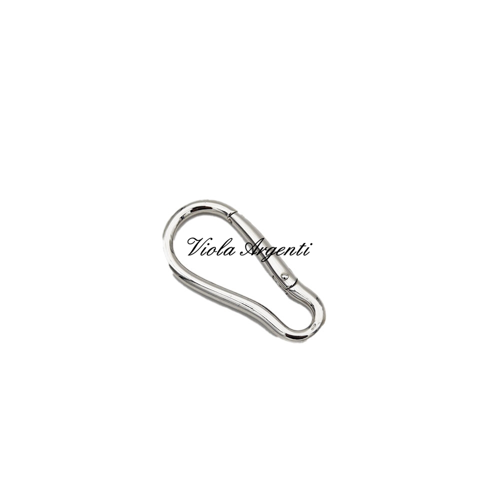 Silver carabiner key ring di . Argento online