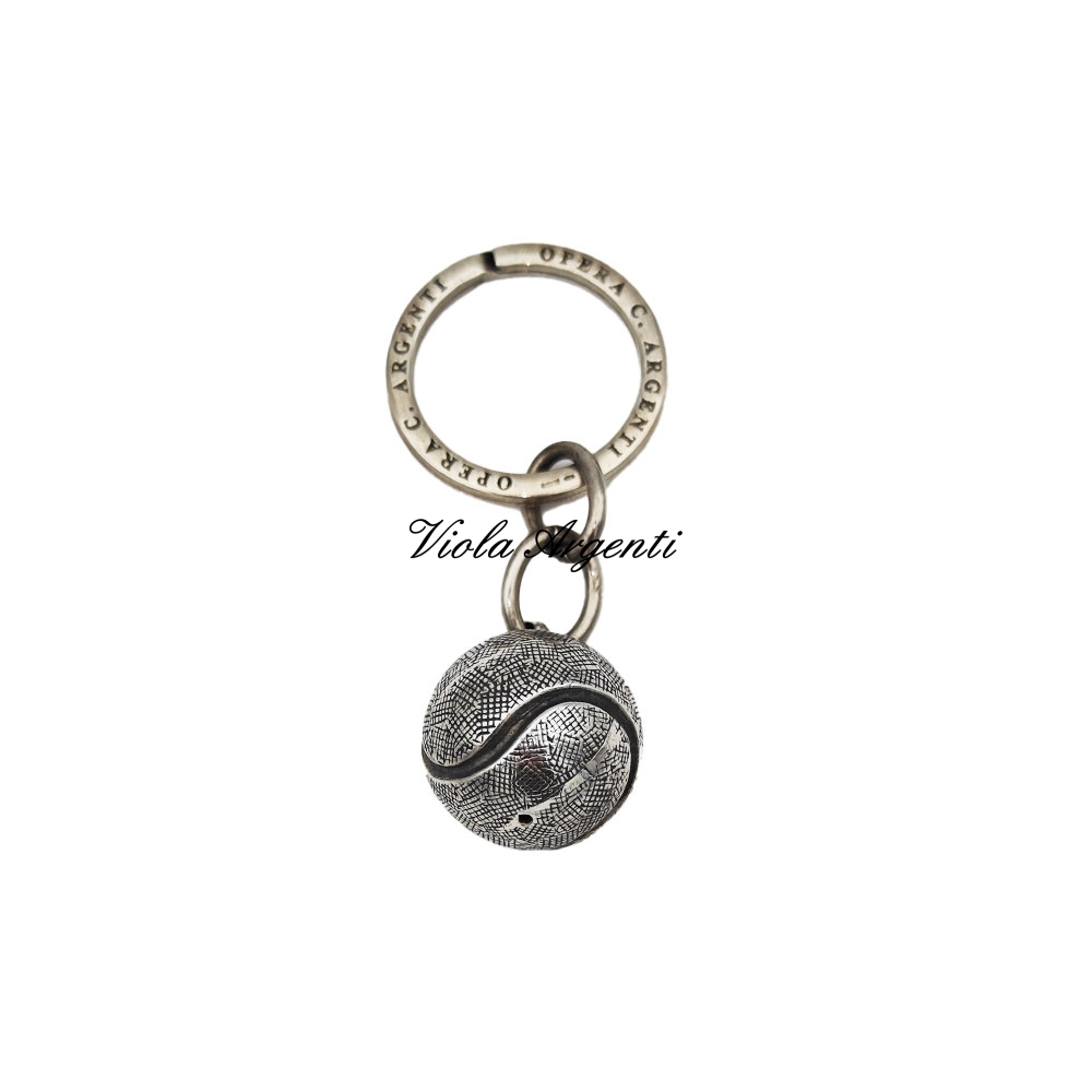 Tennis ball key ring di . Argento online