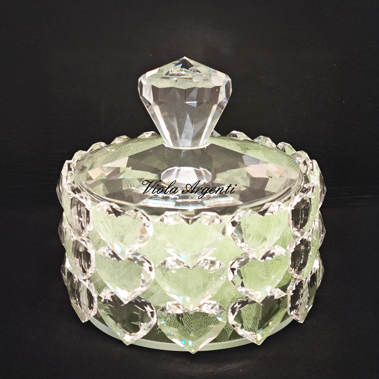 Jewellery box with crystal hearts - 3