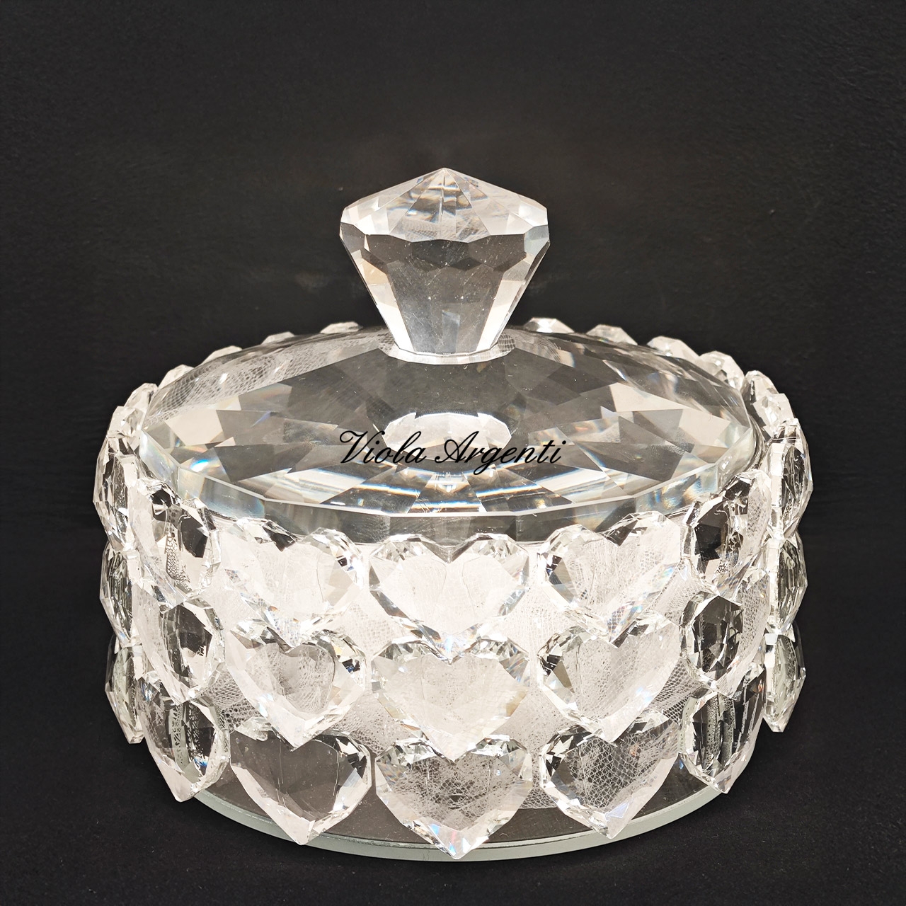 Jewellery box with crystal hearts - 4