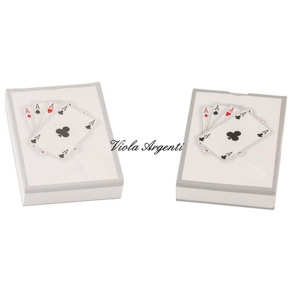 Custodia in Ecopelle per Carte da Gioco – Astuccio 2 mazzi rosso