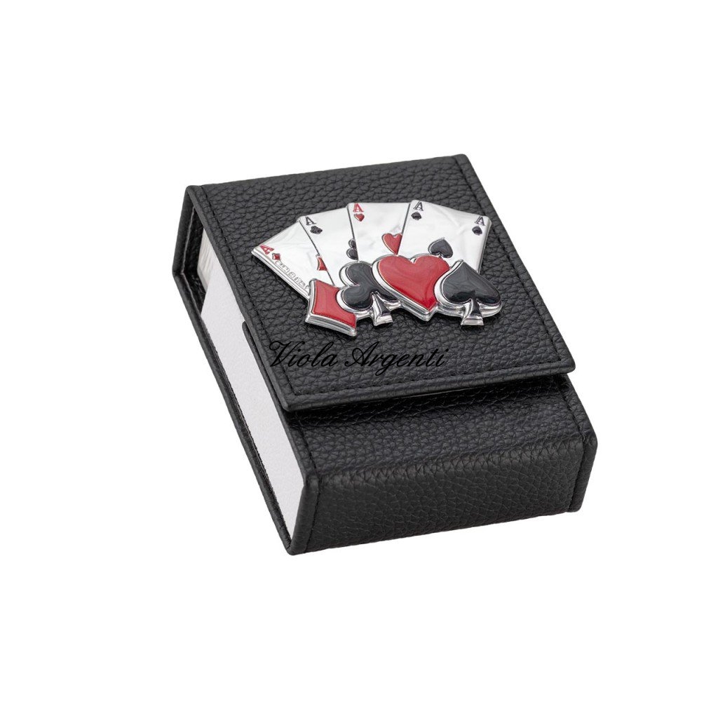 Custodia in Ecopelle per Carte da Gioco – Astuccio Singolo nero