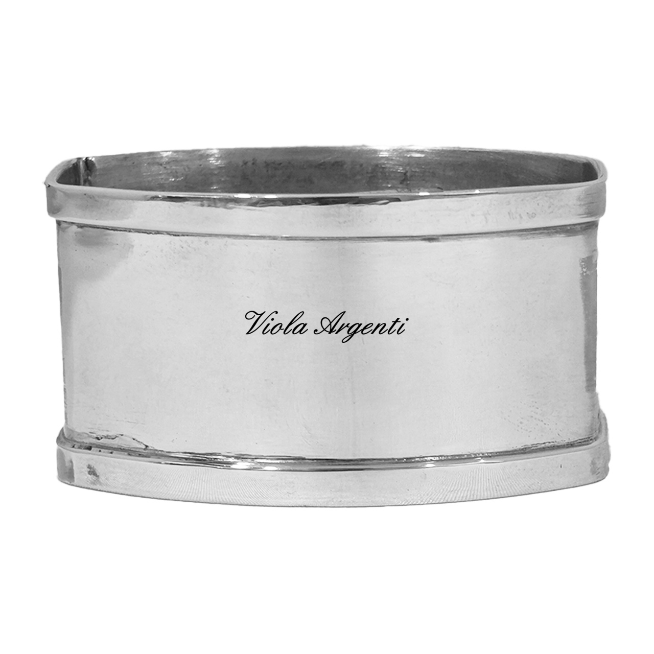 Customizable silver napkin ring