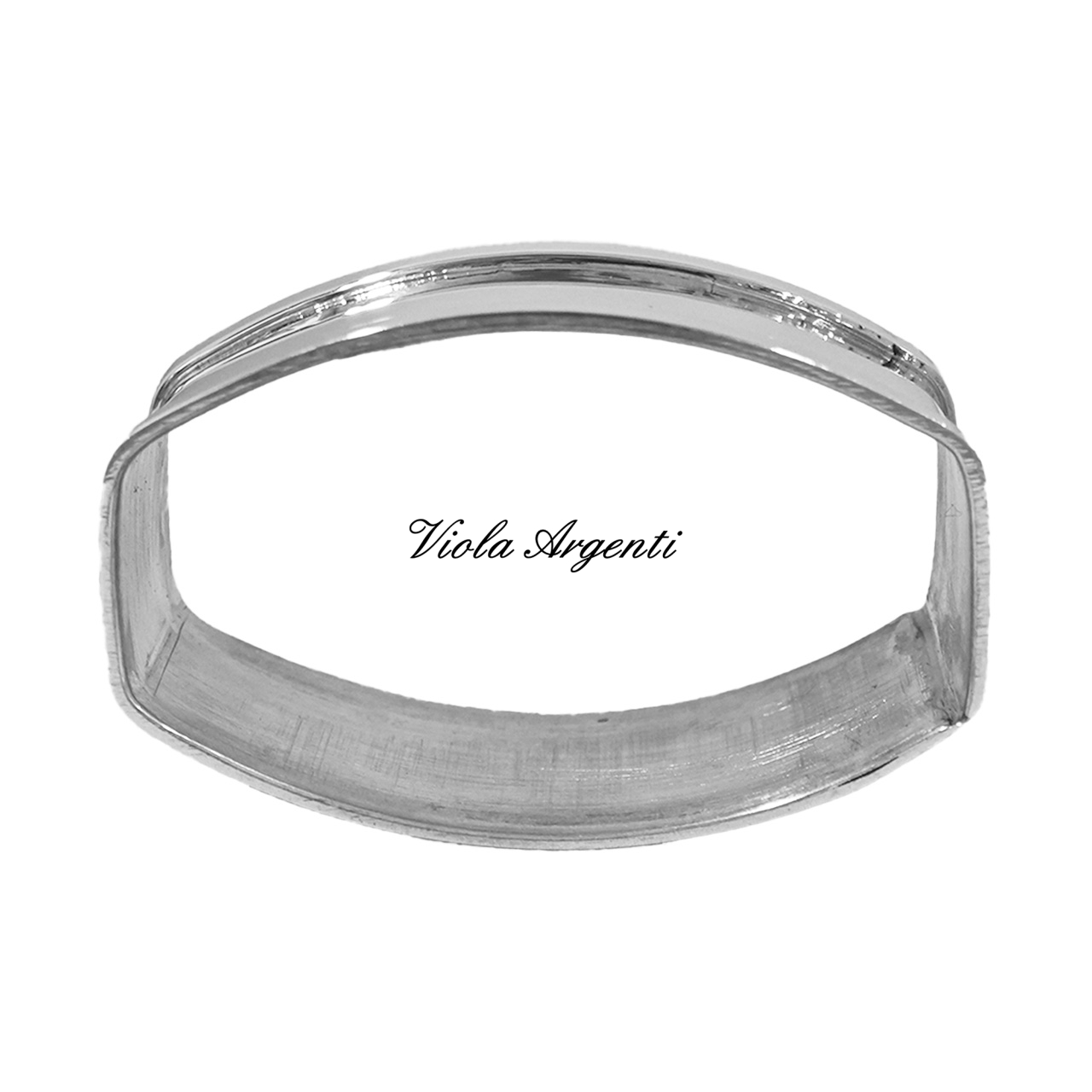 Customizable silver napkin ring