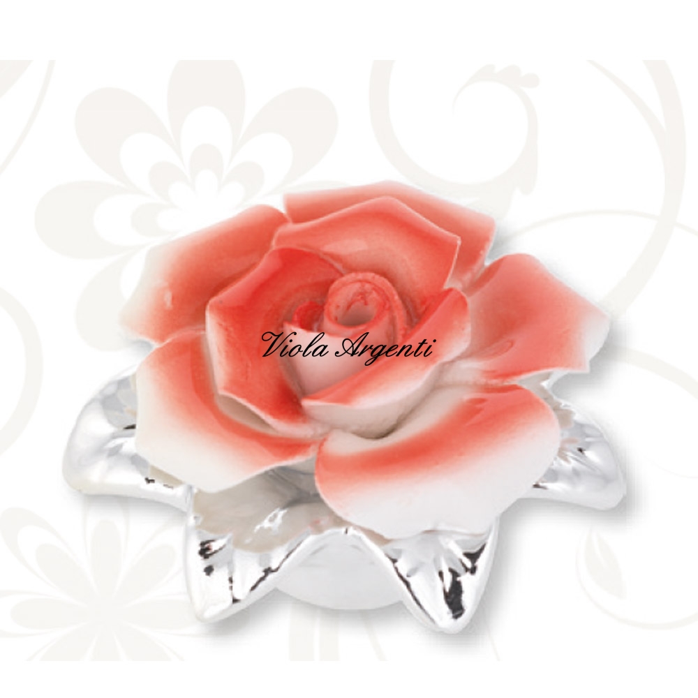 Rose-shaped room freshener di . Argento online