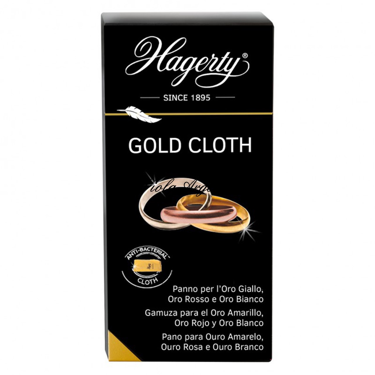 Cloth for cleaning gold jewellery