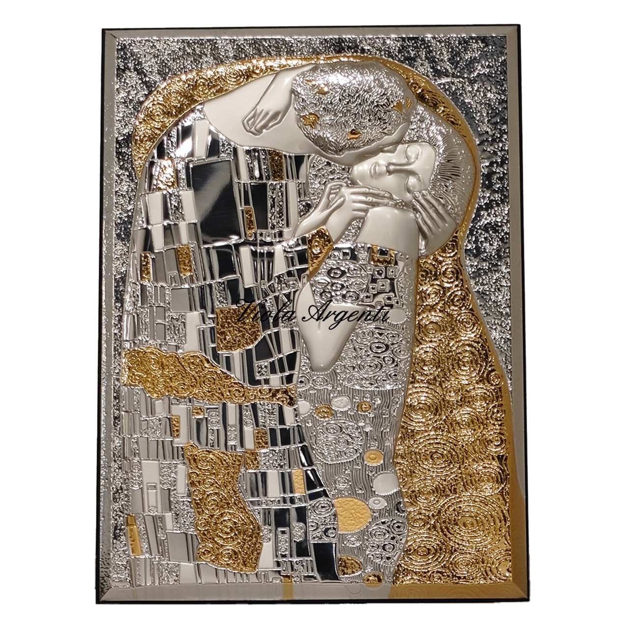 Quadro argentato Il bacio Klimt