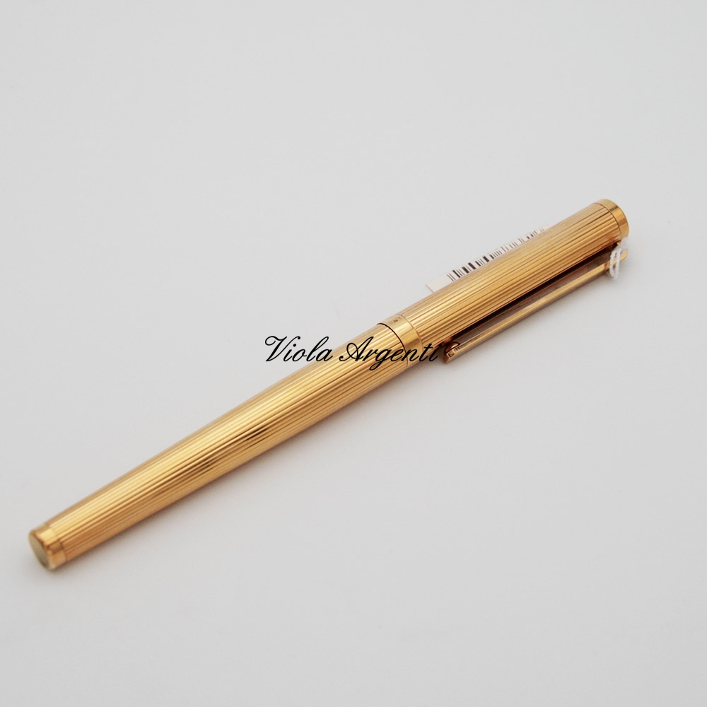 Rollerball dorata con diamante