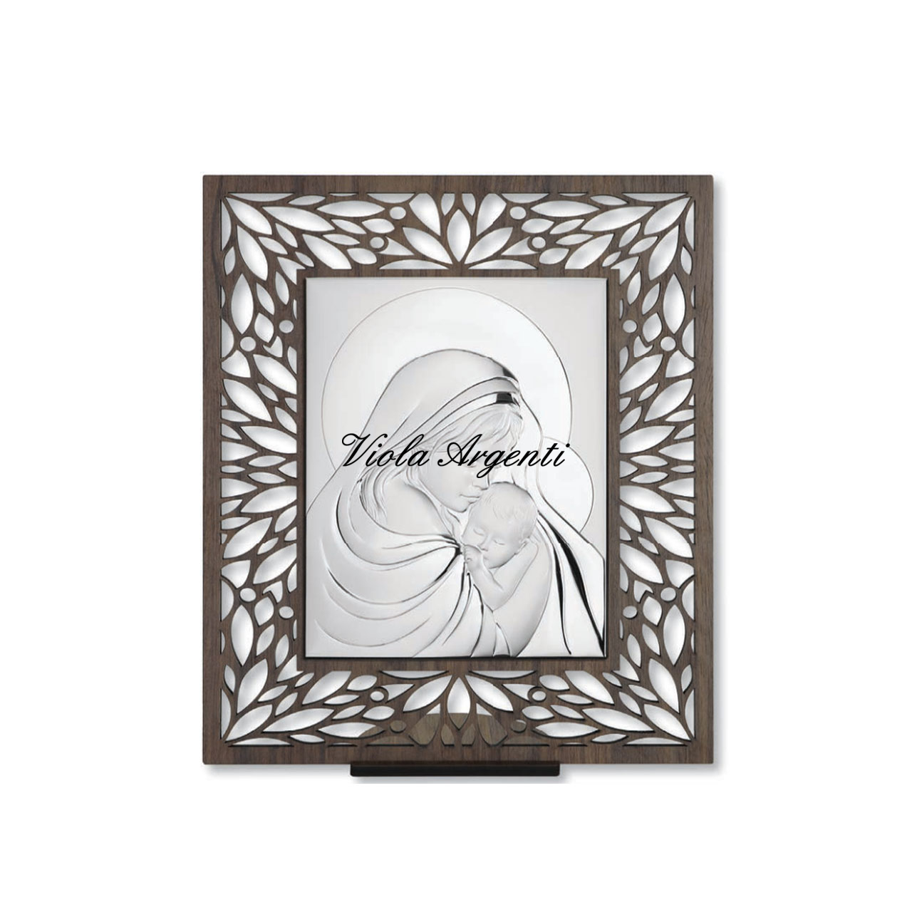 Sacred Madonna and Child perforated