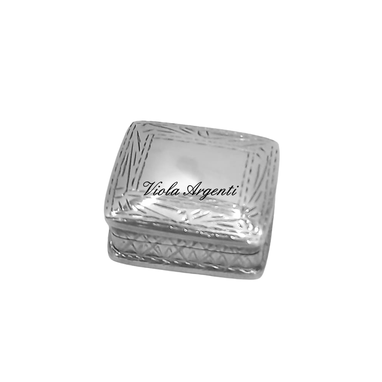 Silver pill box