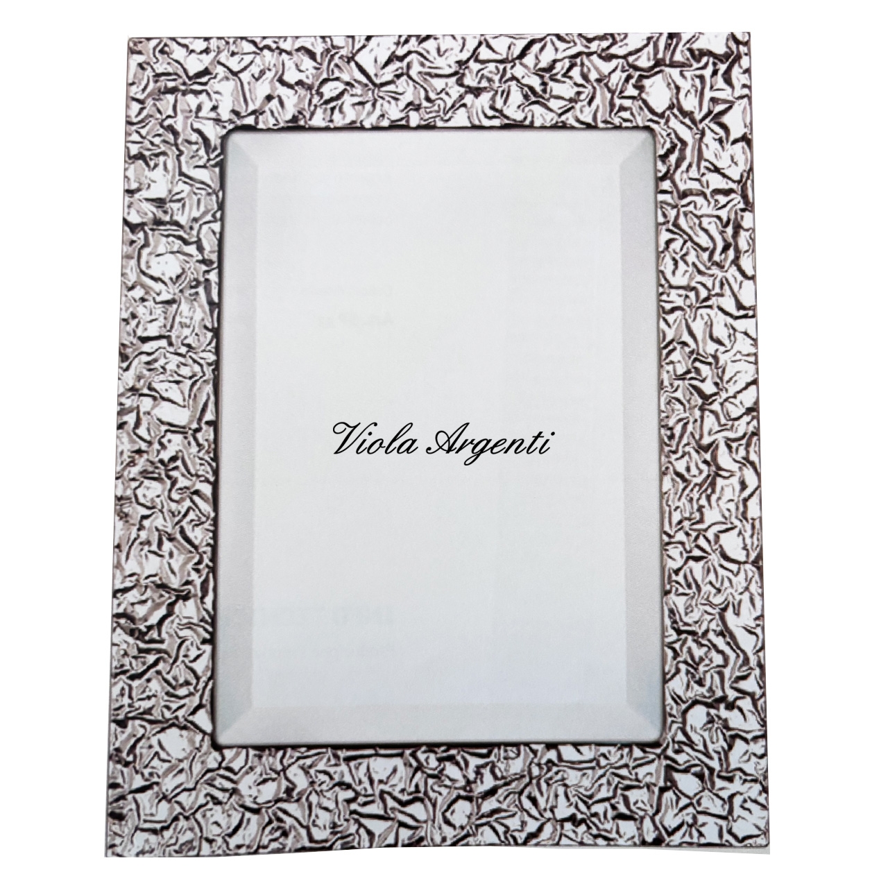 Worked silver mirror