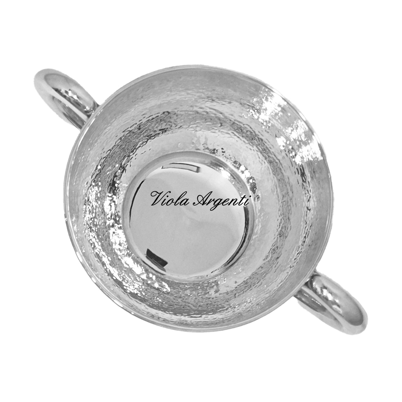 Silver mug with handles