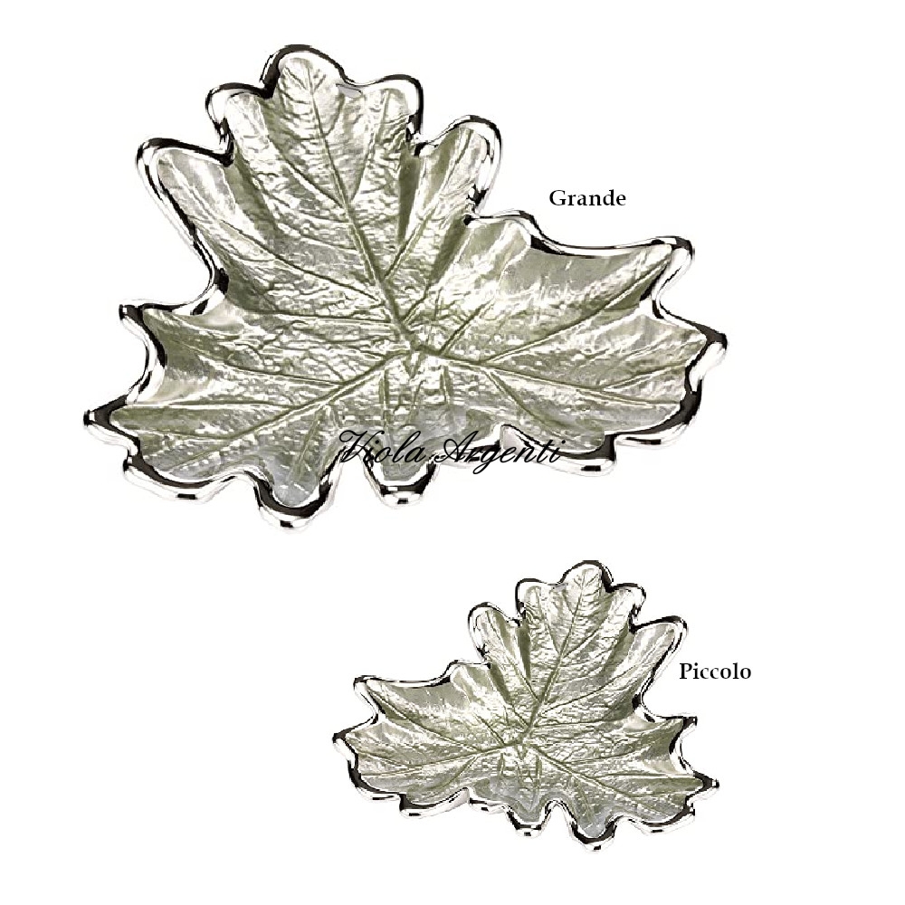Sage green grape leaf plate di . Argento online