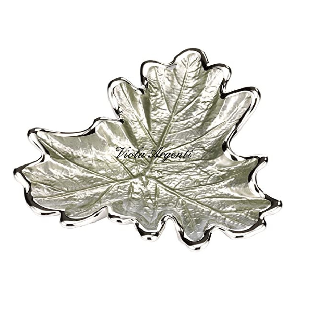 Sage green grape leaf plate