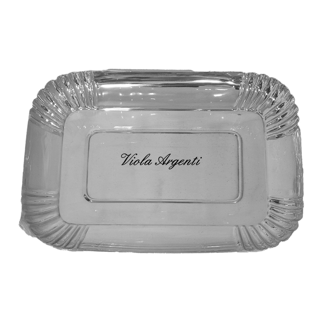 Vassoio porta dolci argento