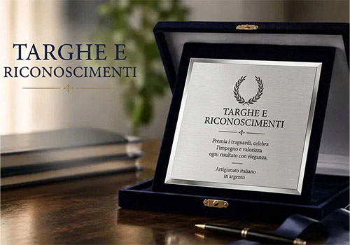 targhe in argento personalizzate
